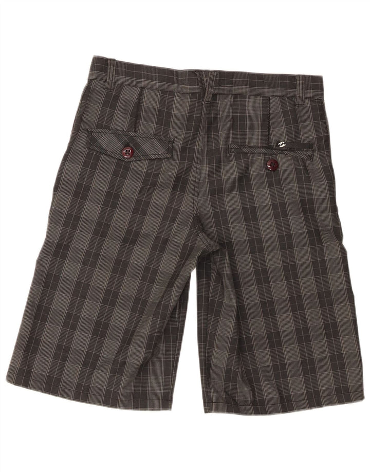 Billabong Short Chino Garçon 15-16 ans W32 Gris Carreaux Polyester