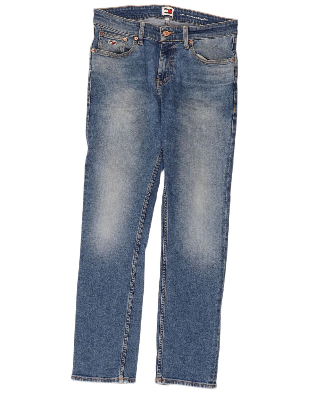 TOMMY HILFIGER Jean Droit Ryan Regular Homme W28 L30 Bleu