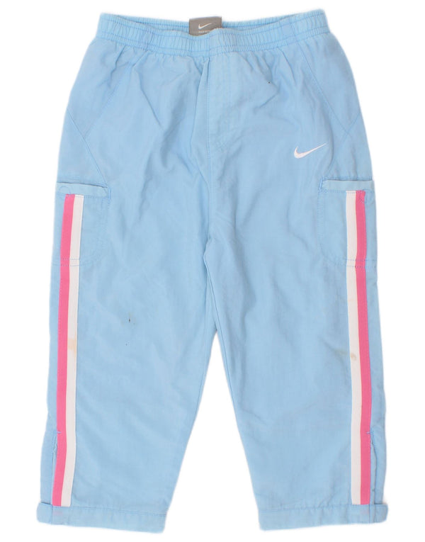 Nike Pantalon coupe-vent cargo graphique pour fille 2-3 ans Bleu rayé