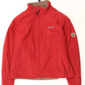 Jack Wolfskin Veste Coupe-Vent Femme UK 18/20 XL Rouge Polyester