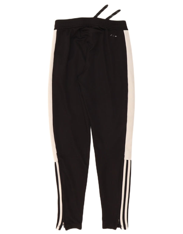 Adidas Pantalon de survêtement pour femme UK 4/6 XS Noir Colourblock Polyester