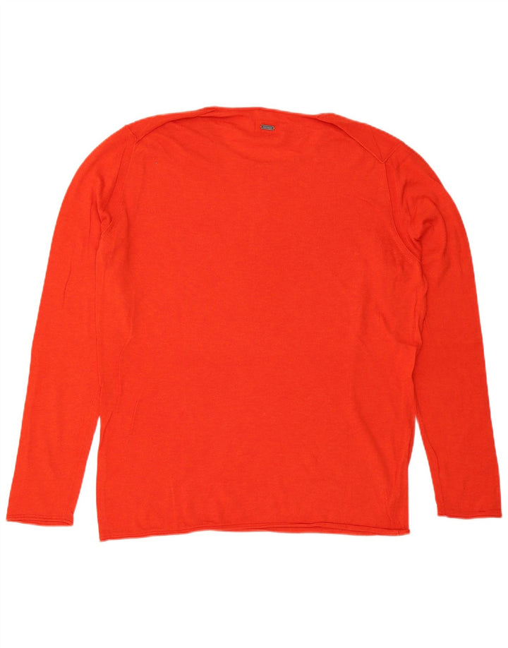 Hugo Boss Pull ras du cou pour homme 2XL Rouge