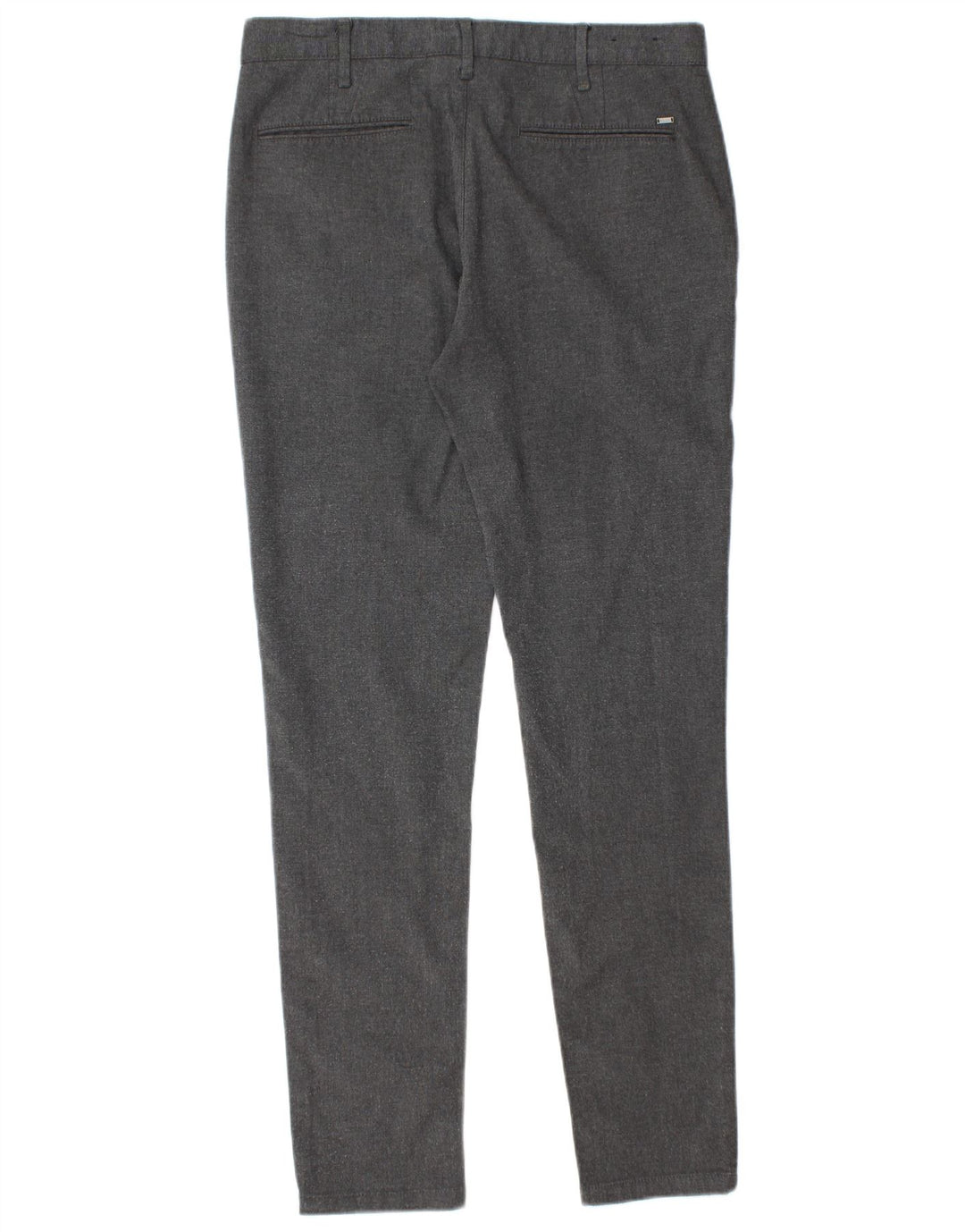 Zara Pantalon Chino Slim Homme EU 40 Medium W31 L30 Gris Polyester