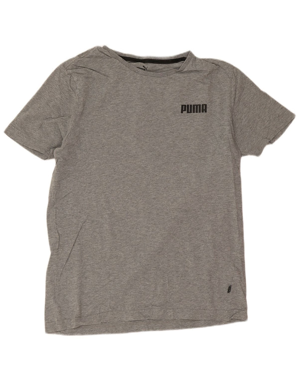Puma T-Shirt Homme Gris Moyen Moucheté Coton