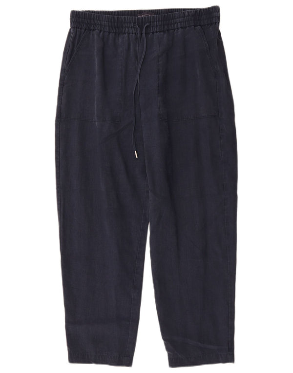 Marks & Spencer Pantalon chino court pour femme UK 14 Medium W30 L26 Bleu marine