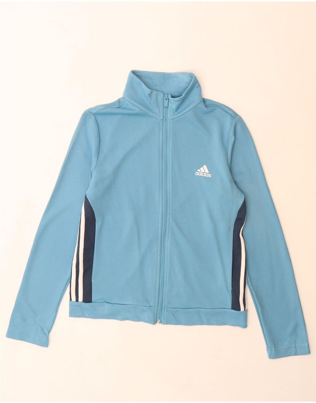 Adidas Veste de survêtement pour femme UK 16/18 Large Bleu Colorblock