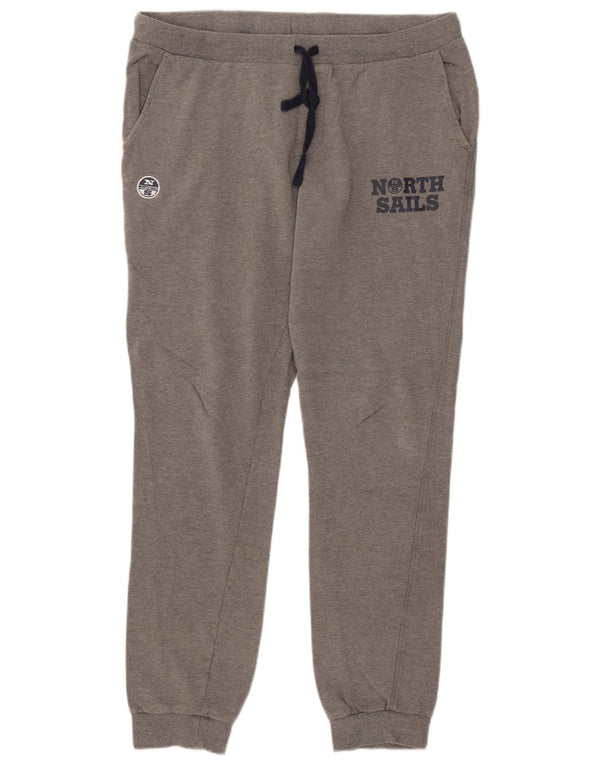 North Sails Pantalon de survêtement graphique pour homme Joggers 2XL Gris Coton