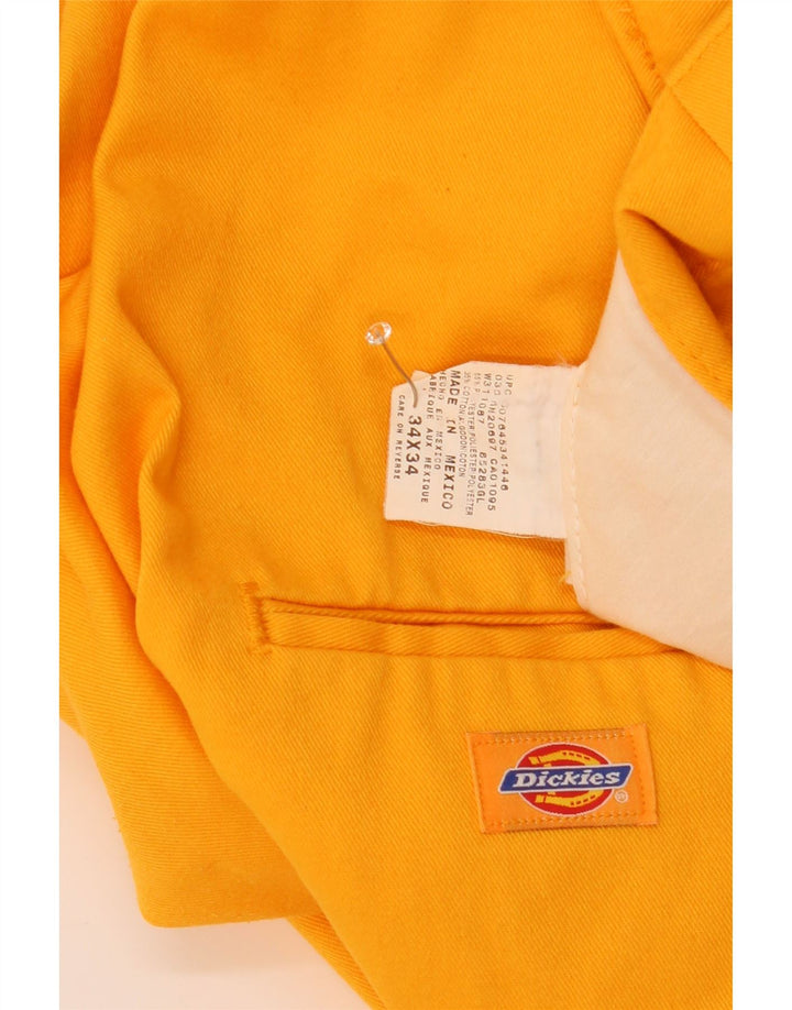 Dickies Pantalon cargo court pour homme W34 L24 Jaune Polyester