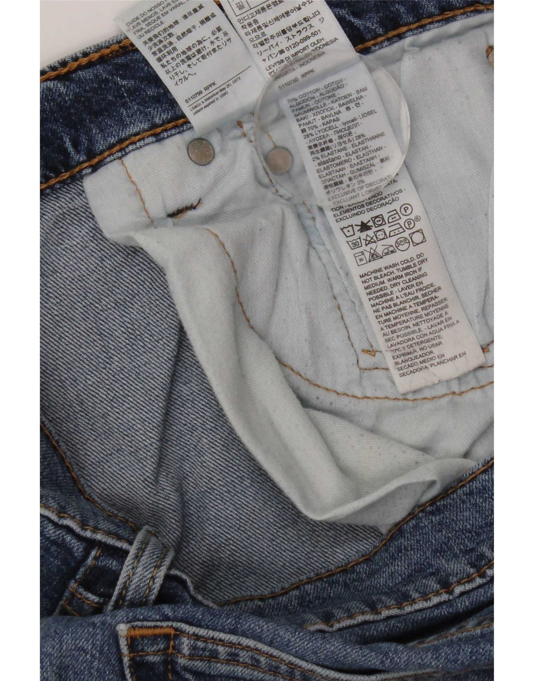 Levi's Jean Slim 511 Homme Bleu W32 L32 Coton