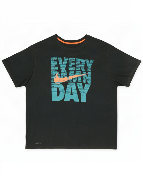 Nike T-shirt graphique pour homme 2XL Vert Polyester
