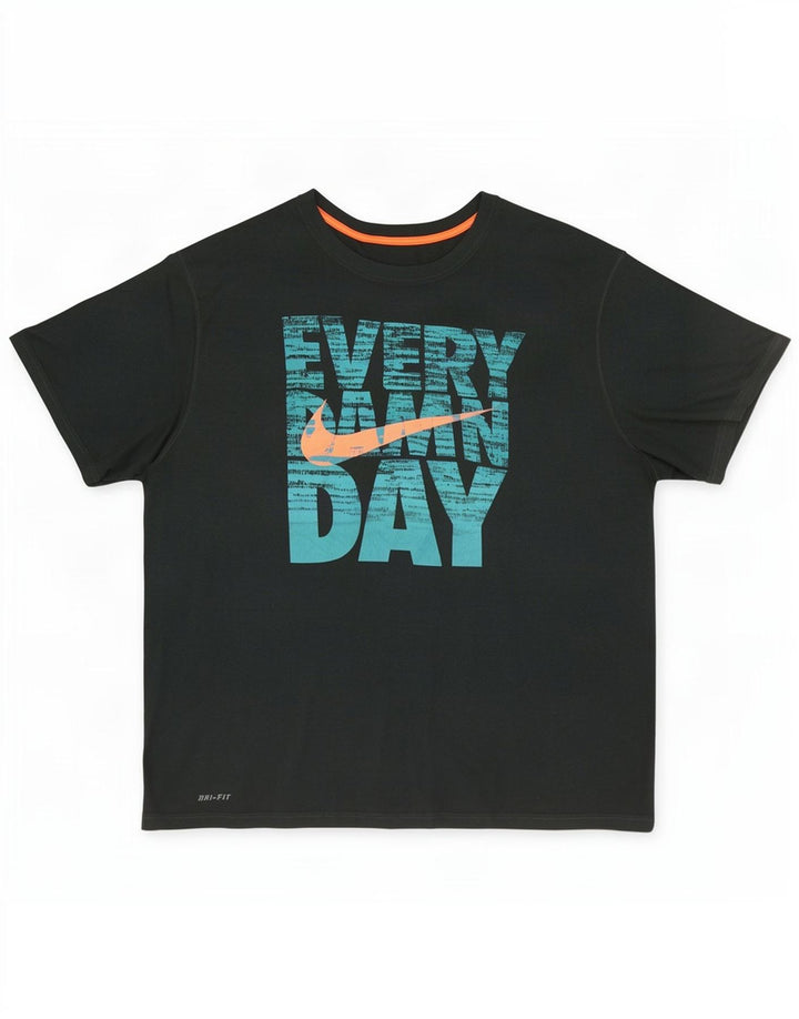 Nike T-shirt graphique pour homme 2XL Vert Polyester