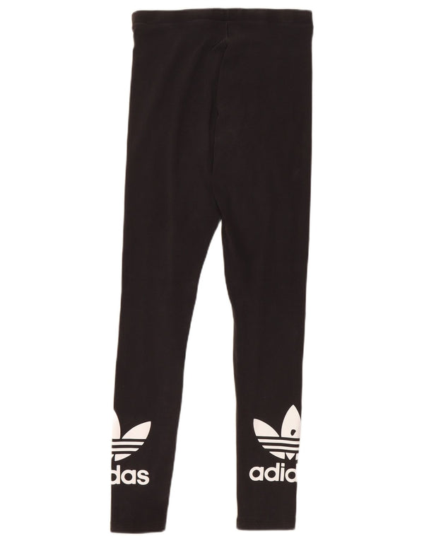 Adidas Leggings graphiques pour femmes UK 6 XS coton noir