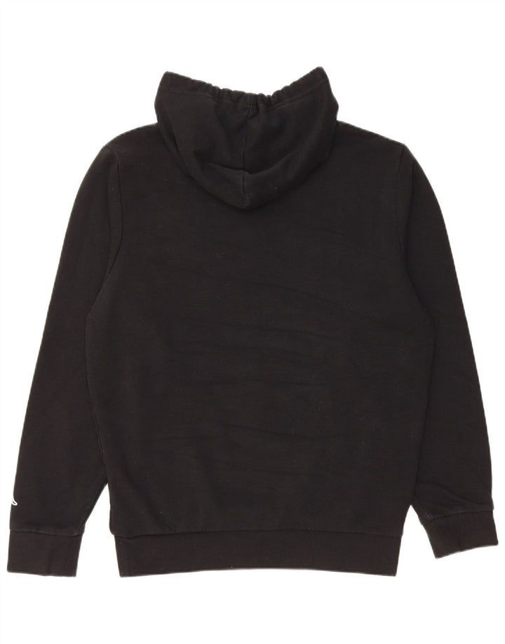 Kappa Pull à capuche graphique pour femme en coton noir moyen