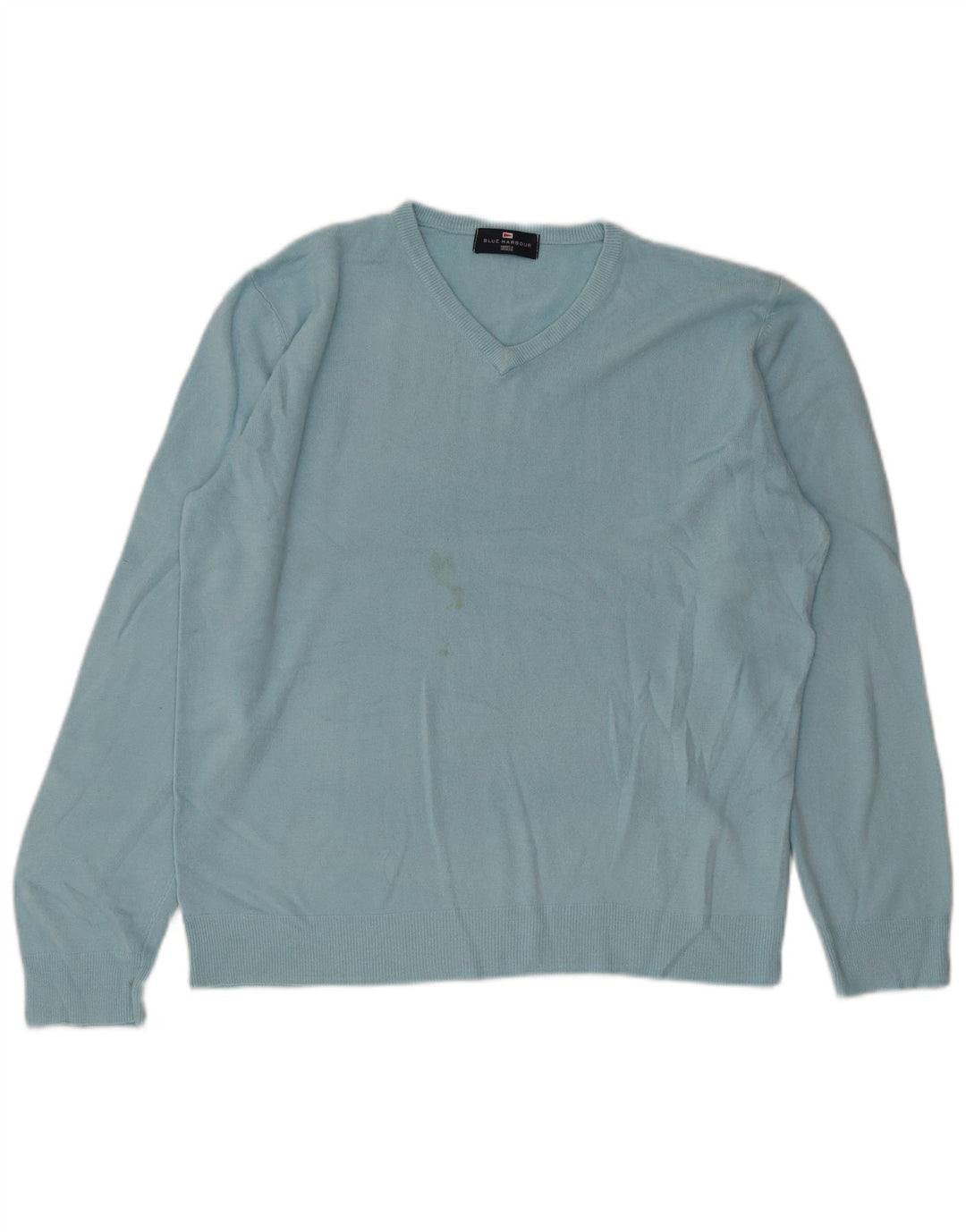 Marks & Spencer Pull à col en V Blue Harbour pour hommes, grand acrylique