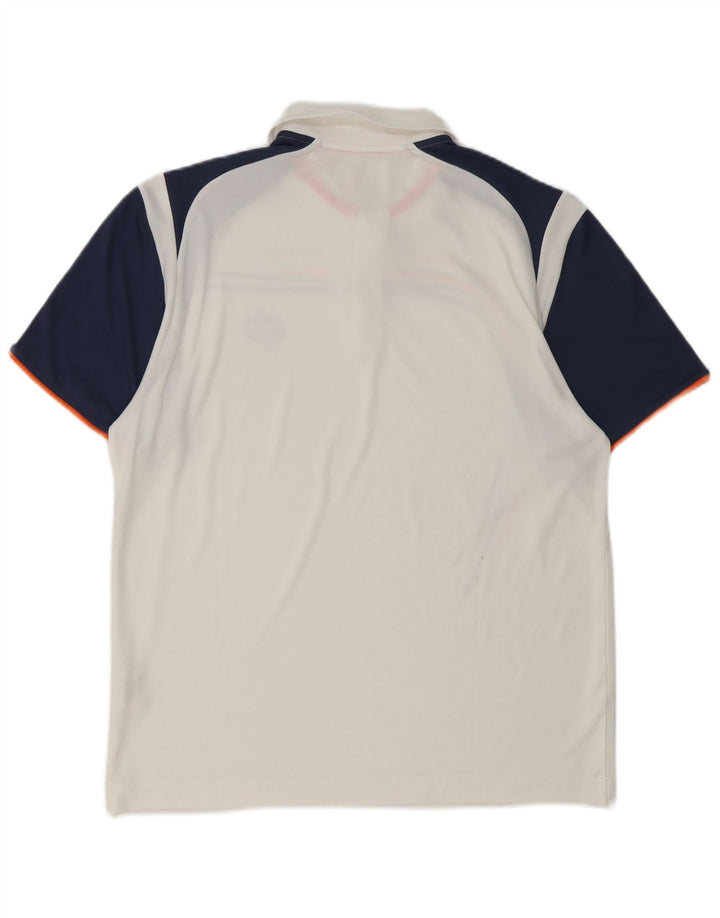 Lotto Polo Graphique Homme Grand Blanc Colorblock Polyester