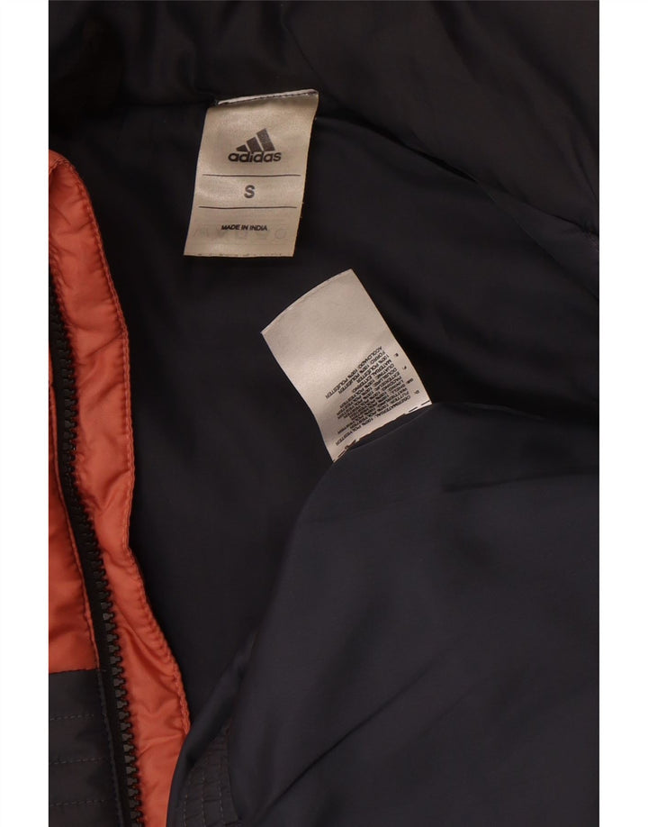 Adidas Gilet rembourré pour femme UK 10 Petit Gris Colorblock Polyester