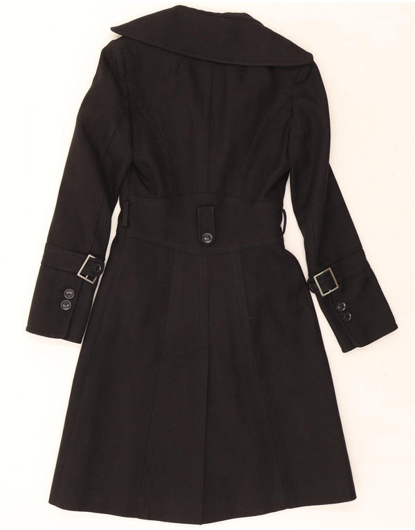 Karen Millen Manteau pour femme UK 8 Petite laine noire