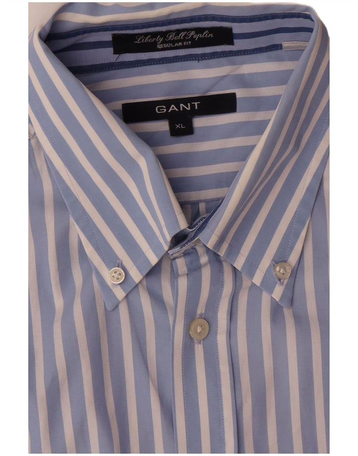 Gant Chemise Regular Fit XL Bleu Rayé Coton
