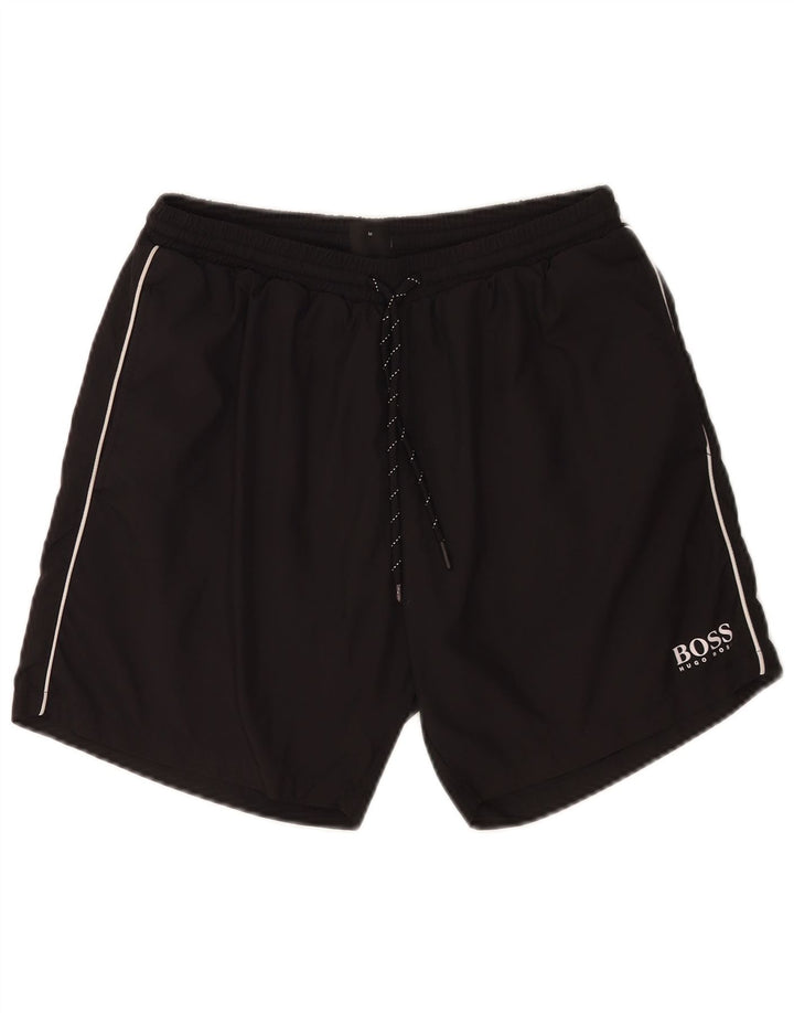 Hugo Boss Short de bain Homme Noir Moyen Polyester