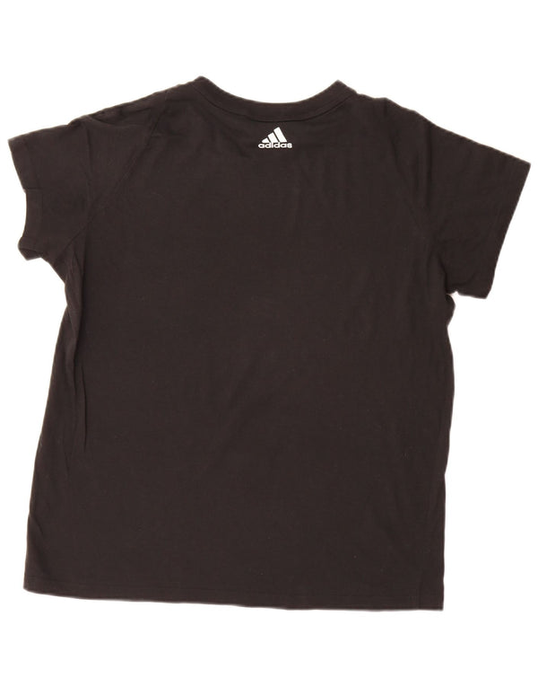 Adidas T-shirt graphique pour femme UK 20/22 XL Noir