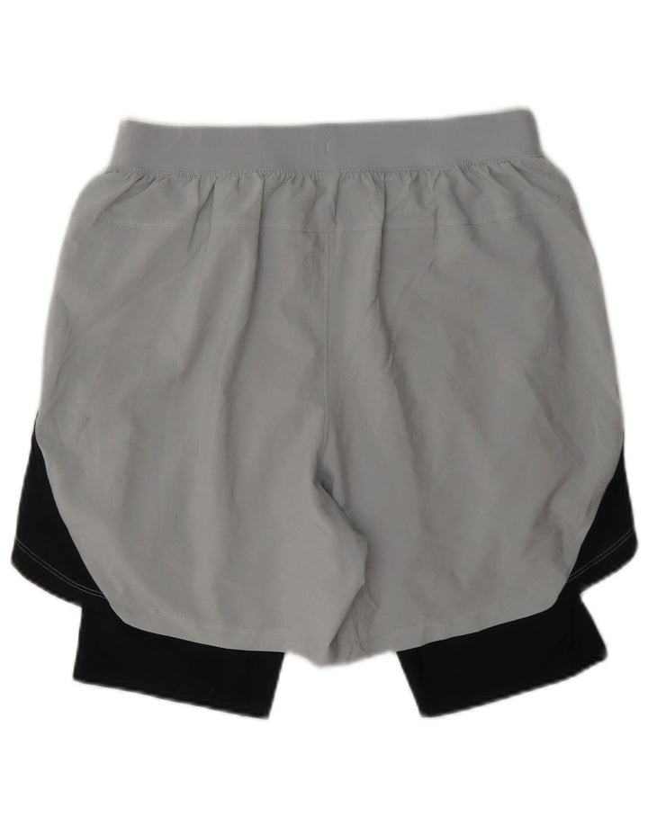 Under Armour Short de Sport Homme Gris Moyen Colourblock