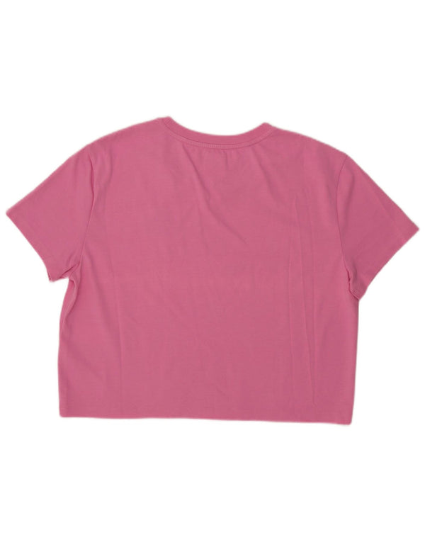 Tommy Hilfiger T-shirt court pour femme UK 14 Large Rose