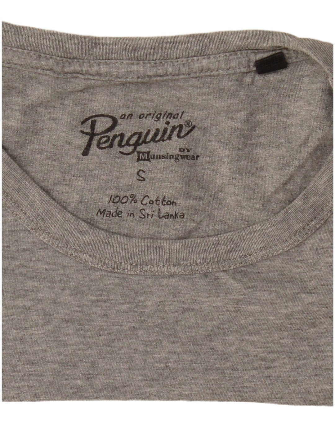 PENGUIN T-Shirt Graphique Homme Petit Gris Coton