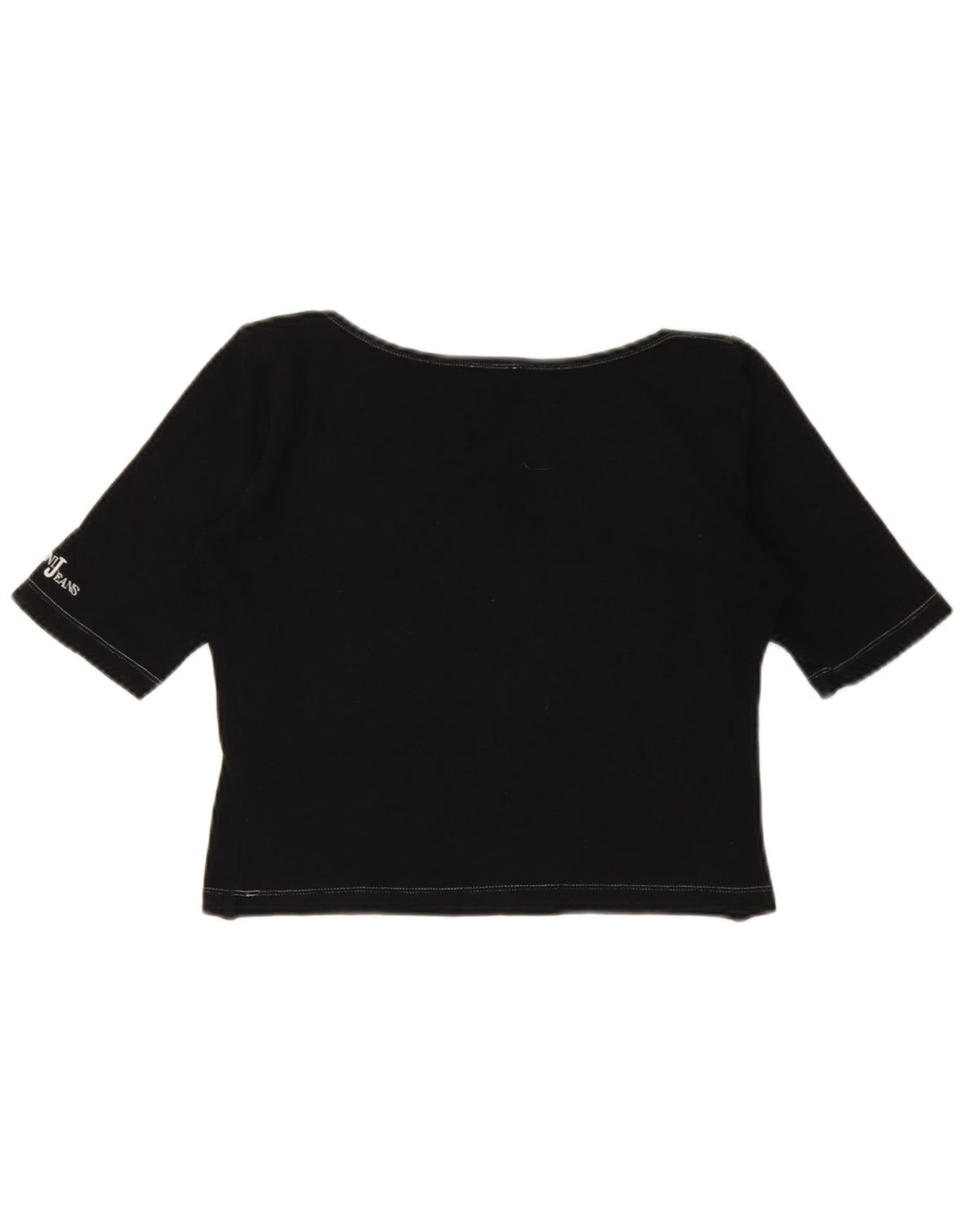 Armani Jeans T-Shirt Court Femme IT 44 Noir Moyen