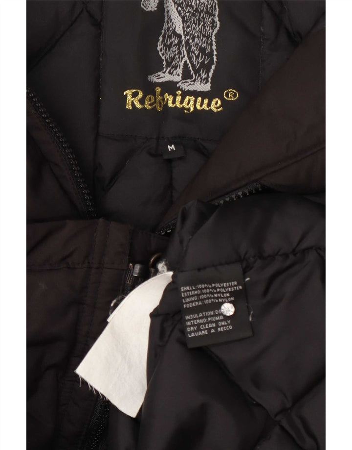 Refrigue Veste Parka à Capuche Femme UK 12 Gris Moyen Polyester