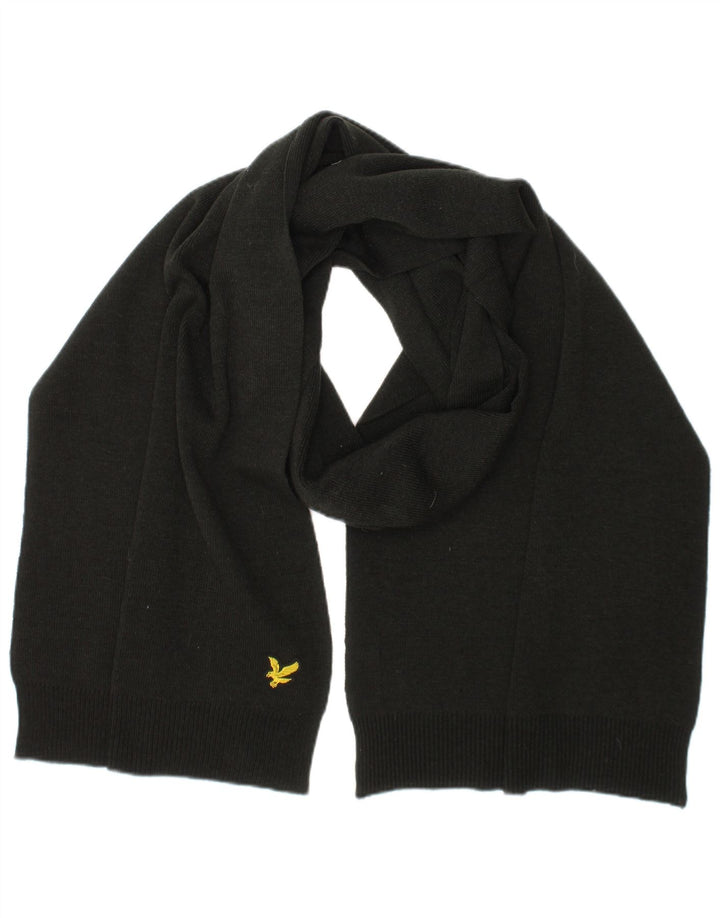 Lyle & Scott Écharpe rectangulaire pour homme Taille unique Noir Polyester