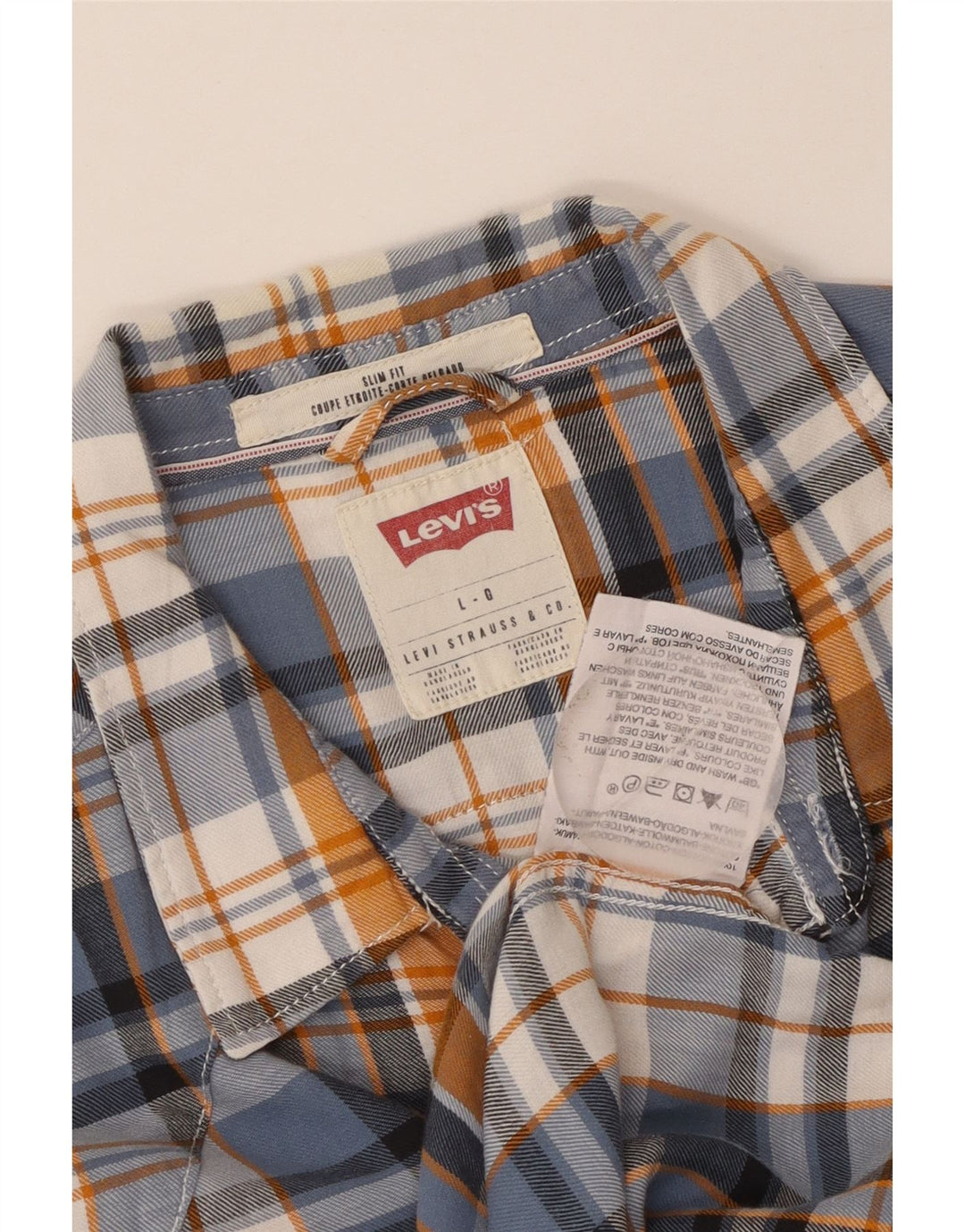 Levi's Chemise Slim Fit Flannel Homme Multicolore Carreaux Coton