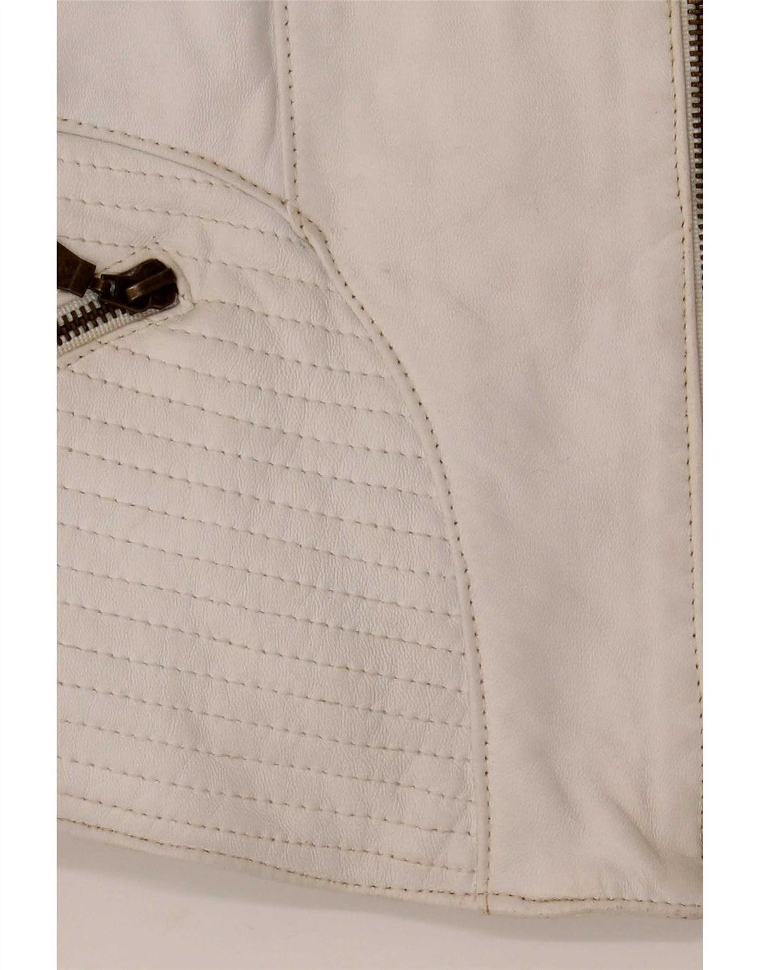 Schegge Veste de course en cuir pour femme IT 52 2XL Blanc