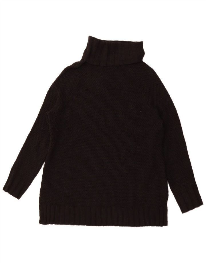 PATAGONIA Pull surdimensionné à col roulé pour femme UK 10 Small Noir