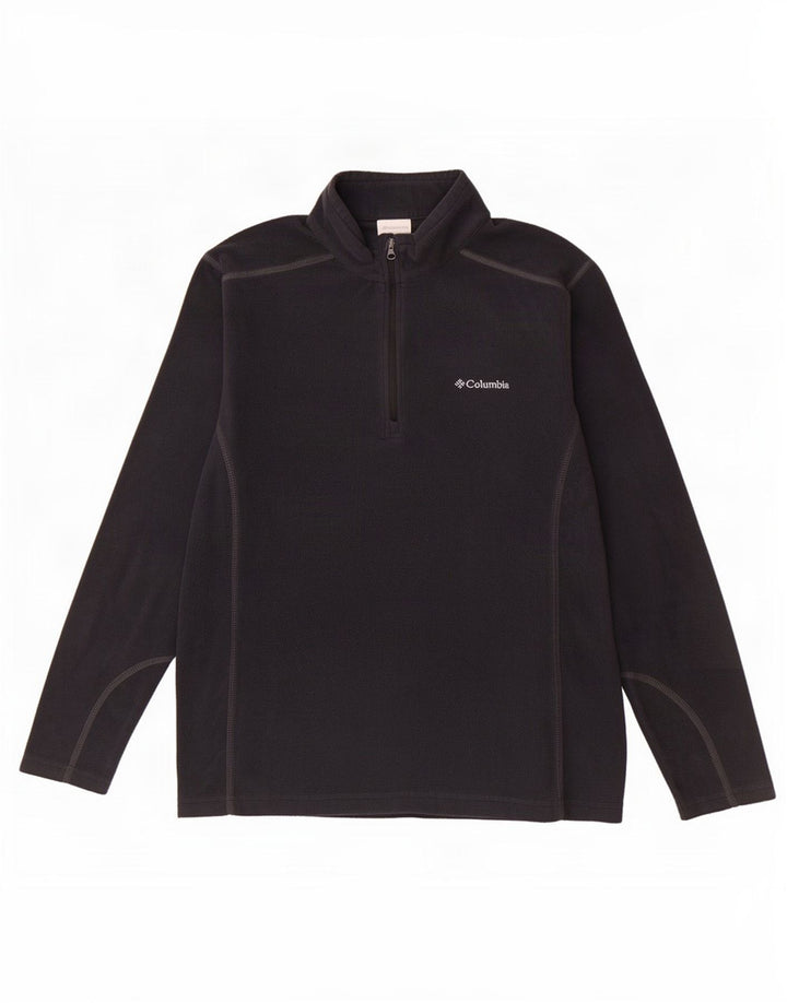 Columbia Pull Polaire à Col Zippé Homme Noir Moyen Polyester