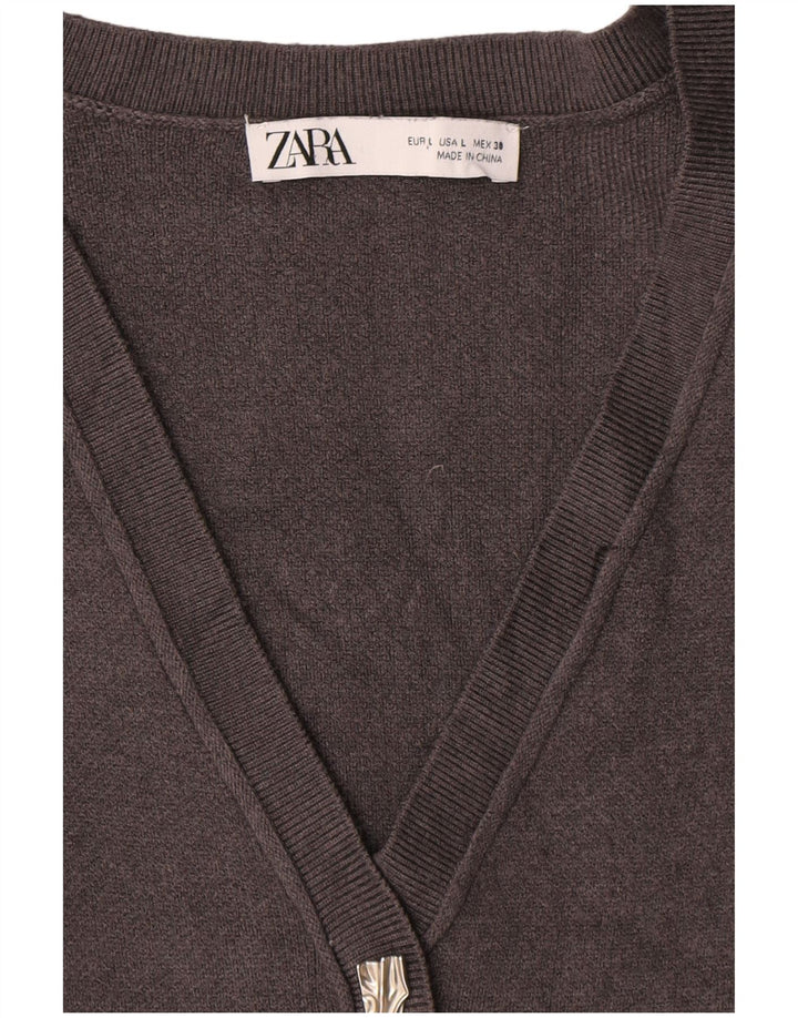 Zara Robe pull pour femme UK 14 Large Gris