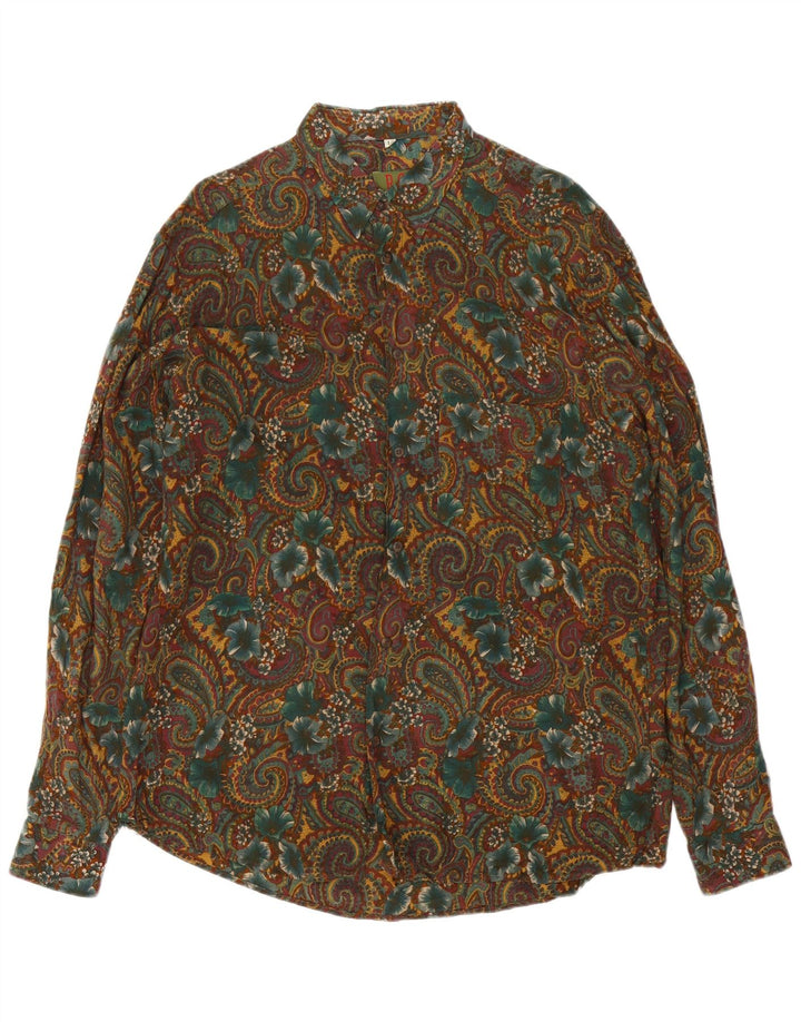Chemise homme vintage Grand Kaki Paisley