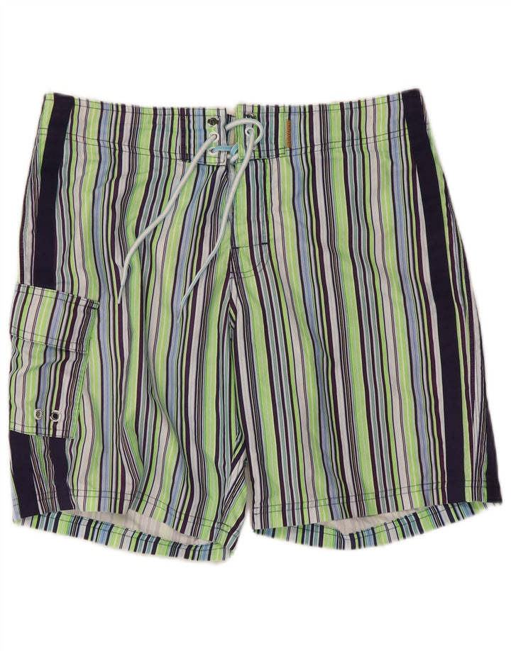 Sundek Short de bain homme moyen rayé multicolore
