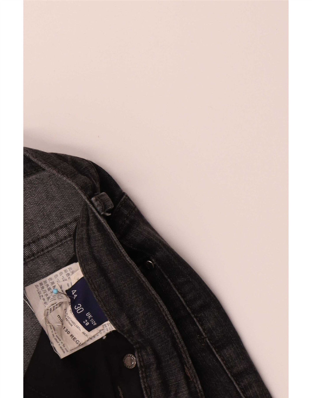 Trussardi Femme Jean Droit W28 L28 Noir Coton