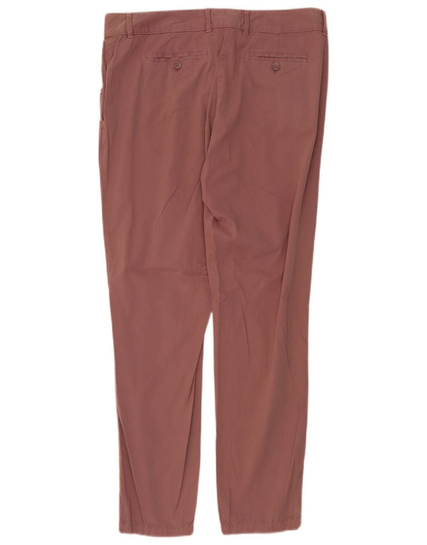 Marks & Spencer Pantalon chino slim pour femme UK 14 Large W36 L30 Coton rose