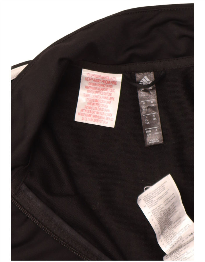 Veste de survêtement Adidas Garçon Climalite 13-14 ans Noir Polyester