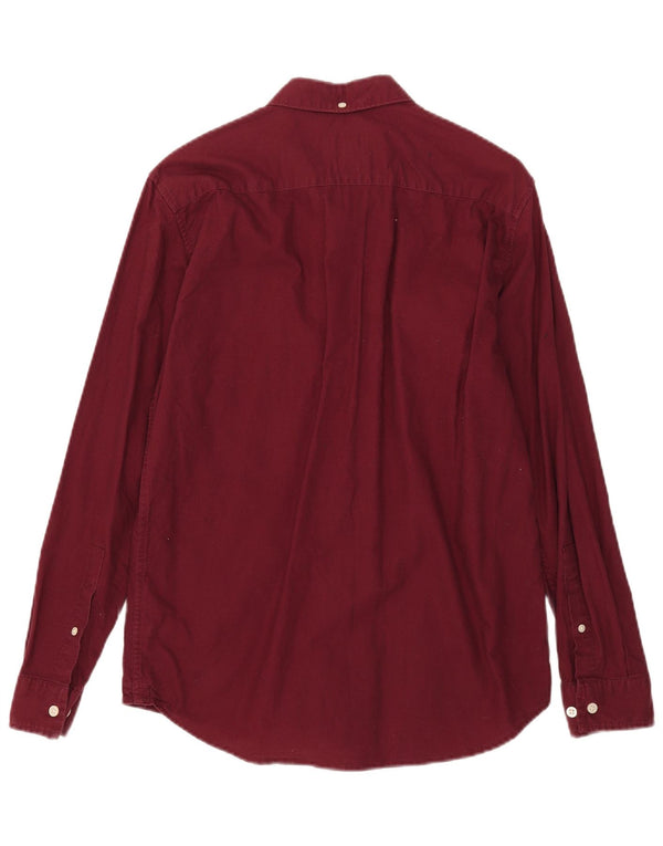 Jack Wills Chemise Slim Fit pour Homme Petit Coton Bordeaux