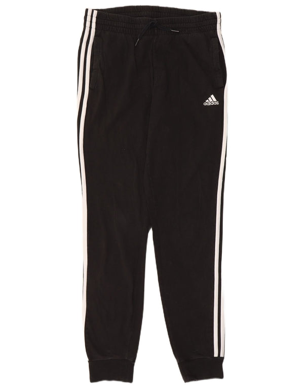 ADIDAS Pantalon de survêtement pour femme Joggers UK 12/14 Coton noir moyen