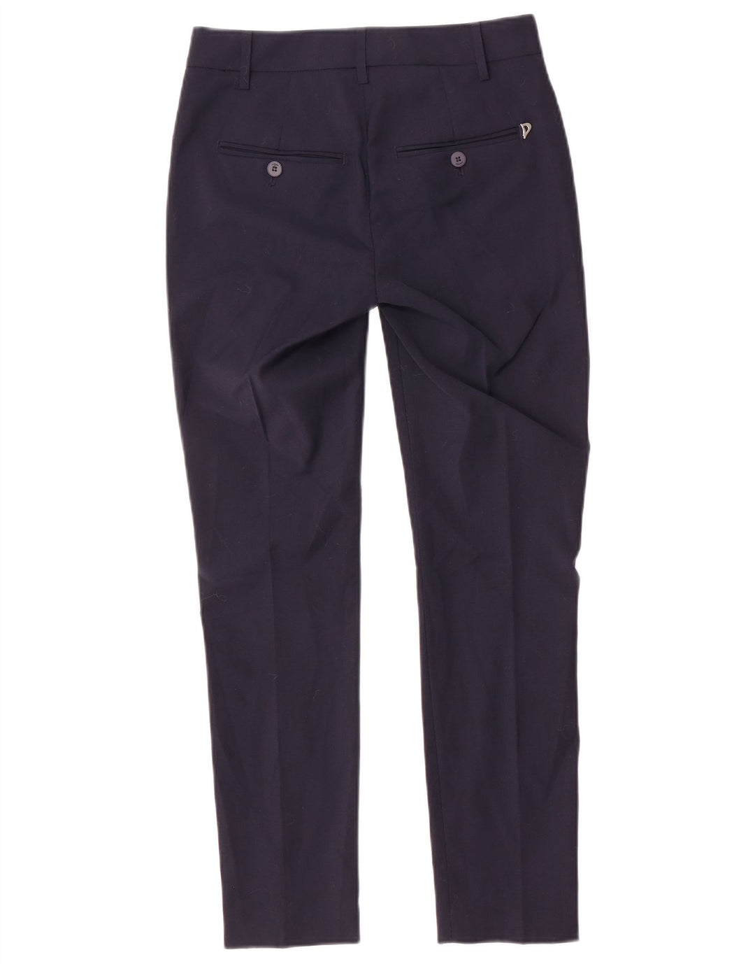 Dondup Pantalon de Costume Slim Femme W25 L27 Bleu Marine Polyester