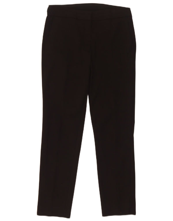 Pantalon Chino Slim Femme Zara Large W30 L28 Coton Noir