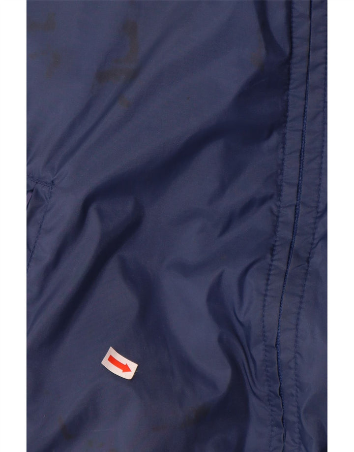VINTAGE Gilet Réversible Homme UK 38 Moyen Bleu Marine Polyamide
