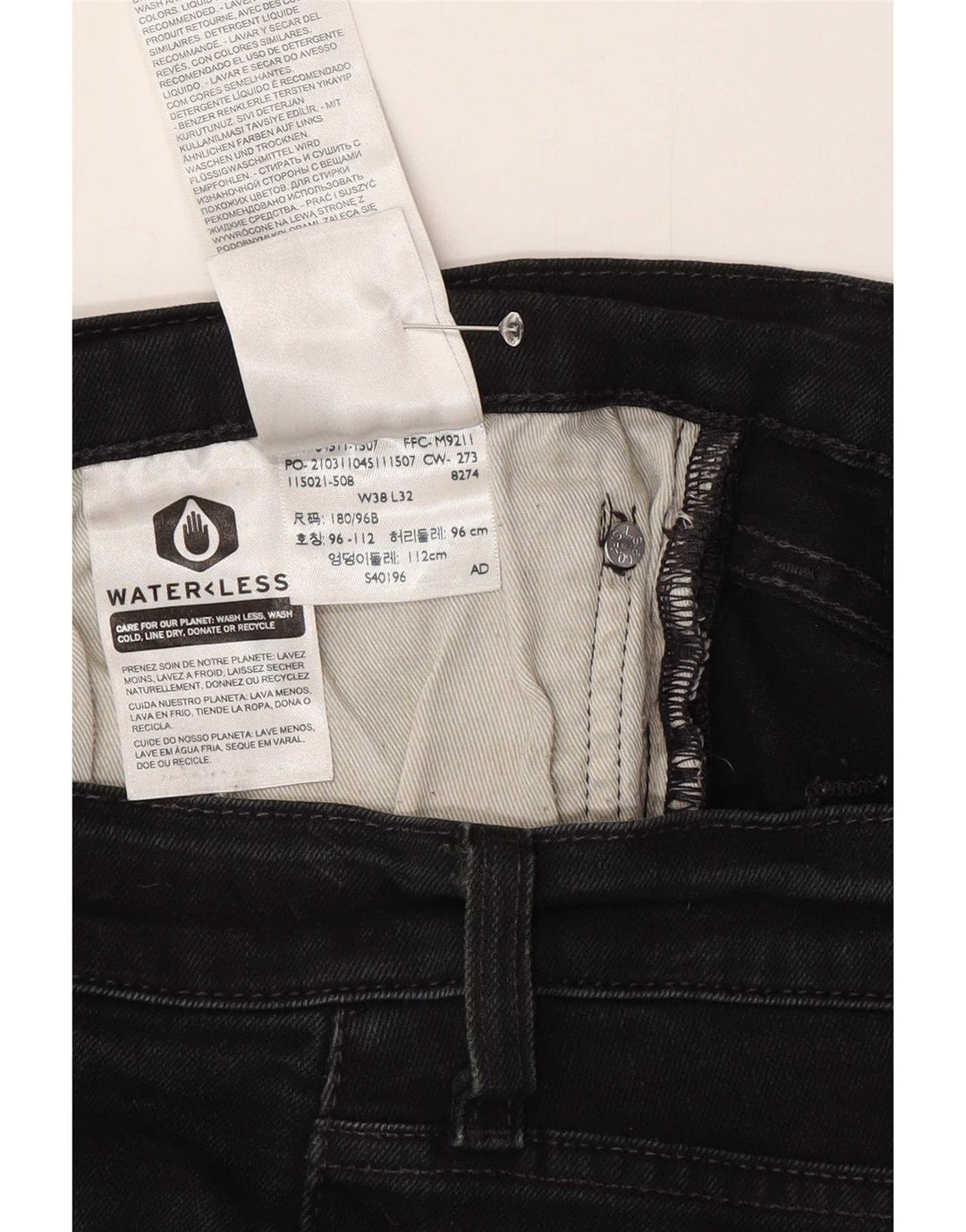 Levi's Short en Jean 511 W38 XL Homme Noir Coton