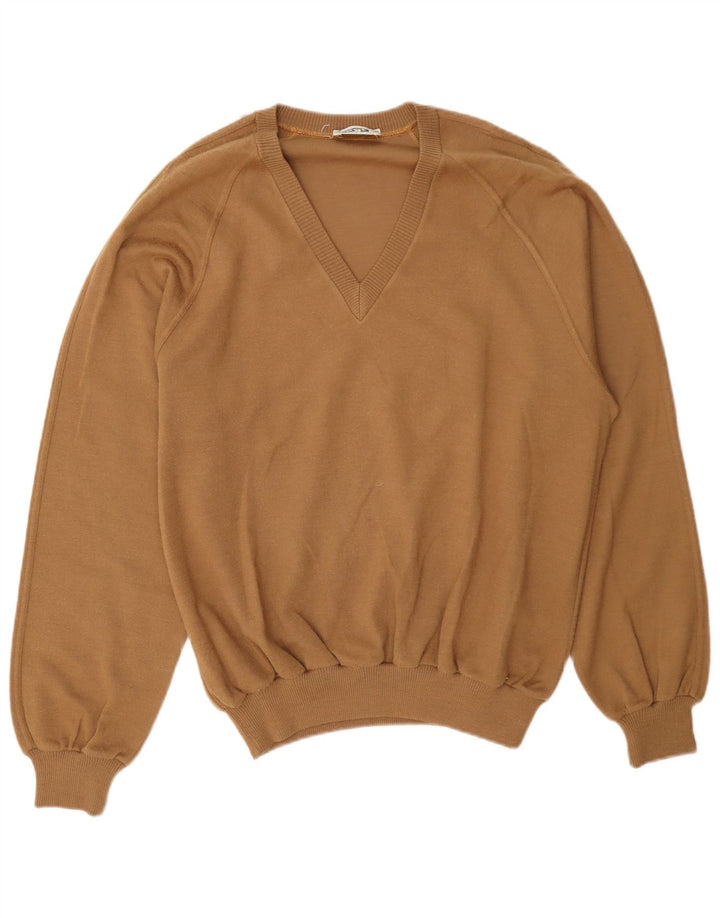 Cagi Pull Col V Homme Beige Moyen