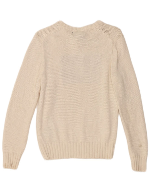 Polo Ralph Lauren Pull à col bateau pour fille 14-15 ans Blanc Taille L