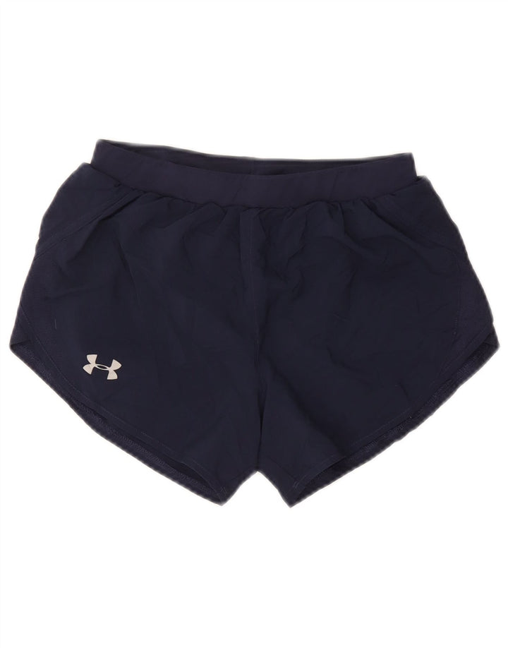 UNDER ARMOUR Short de sport Heat Gear pour femme UK 4 XS Bleu marine