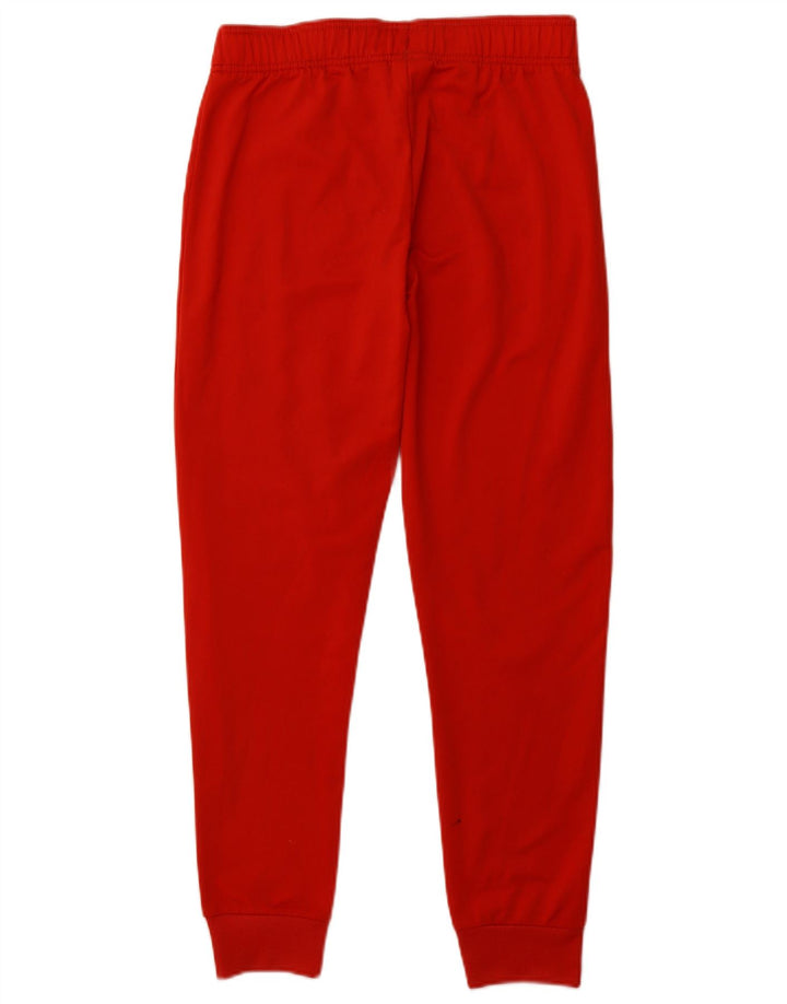 ADIDAS Boys Tracksuit Trousers Joggers 12-13 Years Red Polyester
